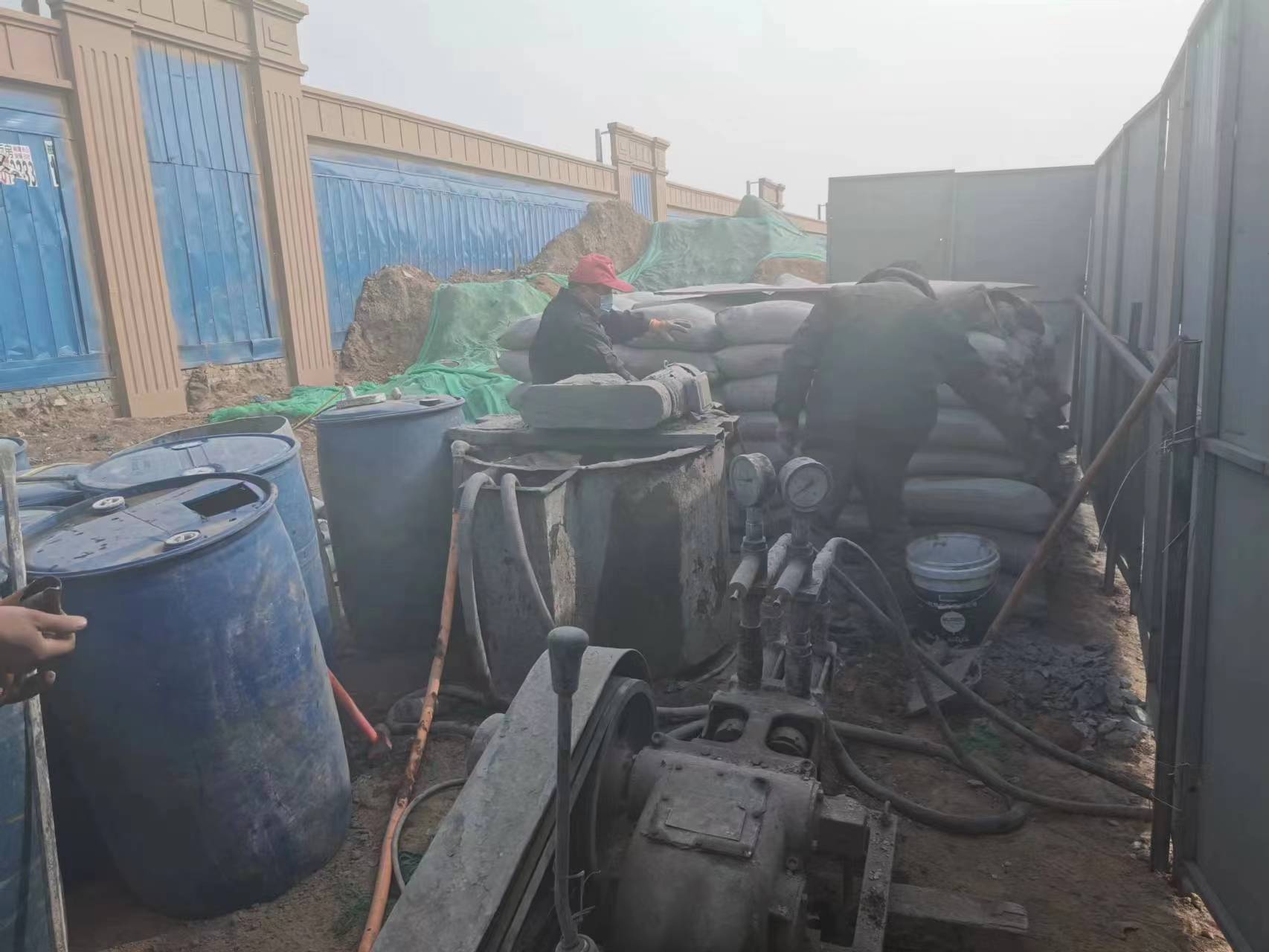 毛嘴镇地基沉降注浆加固